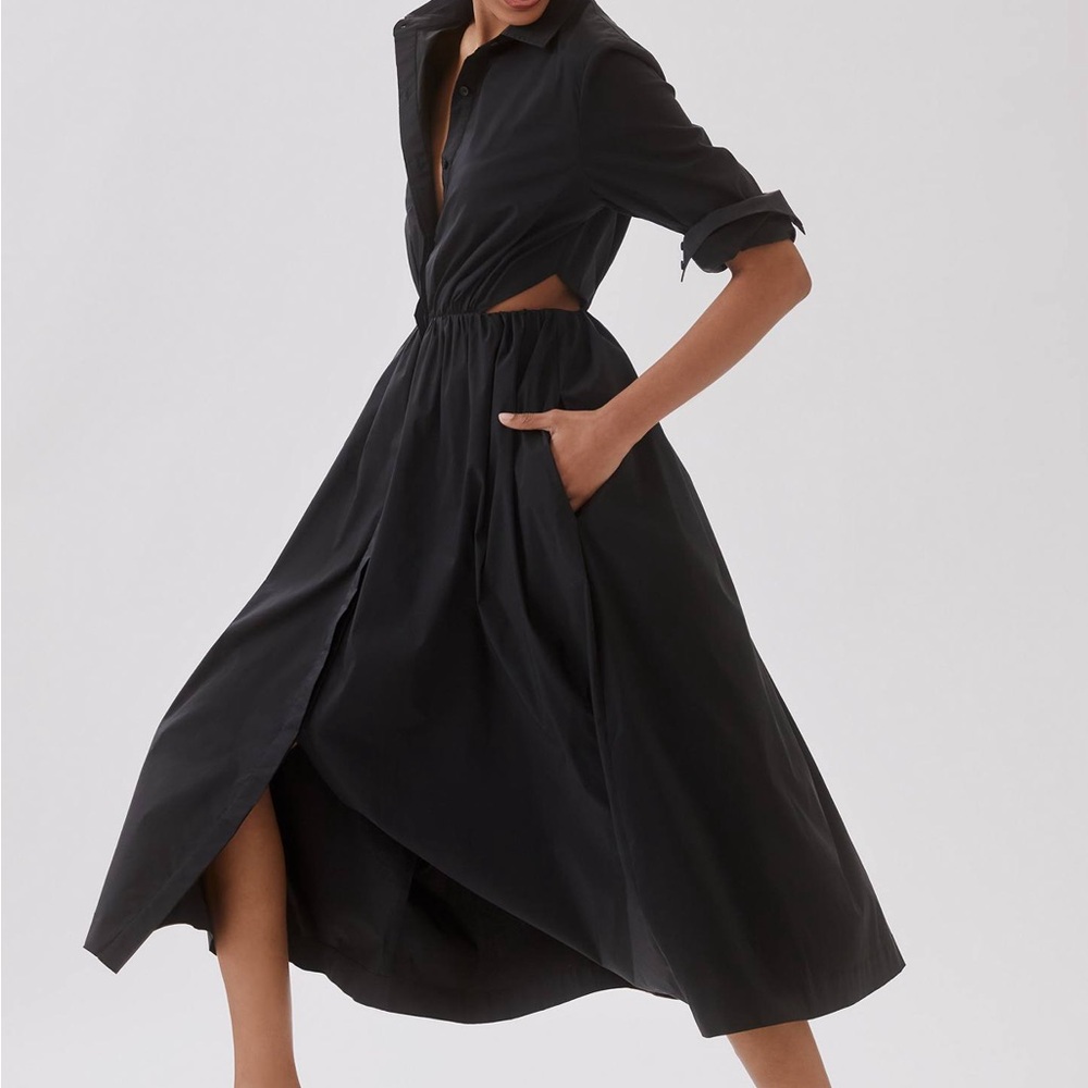 Anthropologie Black Dress with Cut Out